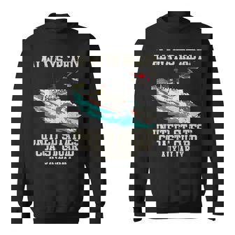 Always Ready US Coast Guard Veteran US Veteran Family Sweatshirt Unisex | Mazezy