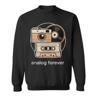 Analog Forever Camera Tape And Vinyl Tank Top Sweatshirt Unisex | Mazezy