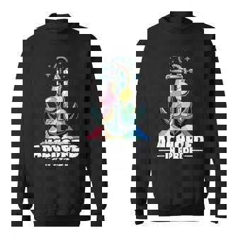 Anchored In Pride – Nautical Color Beam Sweatshirt Unisex | Mazezy