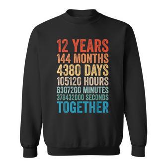 Anniversaire De 12 Ans Lui Lui Couple 12Ème Mariage Sweater e - Cadeauxyz
