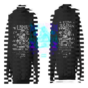 Aquarius Zodiac Attitude With Bold Trendsetter Vibes Sweatshirt Unisex | Mazezy