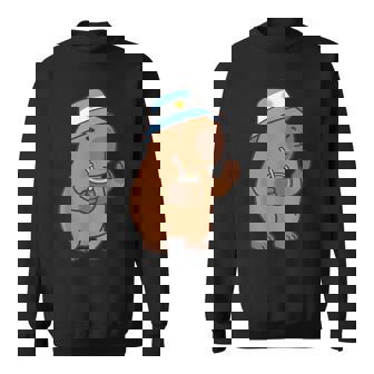 Argentinian Capybara Montoncito Yerba Mate Capibara Sweatshirt Unisex | Mazezy