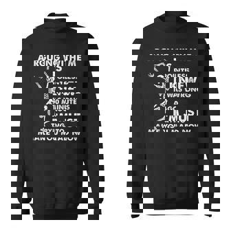 Arguing With Me Is Pointless I Knew I Was Wrong Skull Sweatshirt - Thegiftio