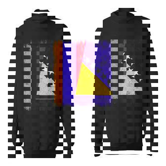 Armenia Bosnia And Herzegovina Half Flag Sweatshirt Unisex | Mazezy