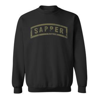 Armyapper Tab Ocp 胸にグリーン アンティーク調 スウェットシャツ - Kawaiitshirt