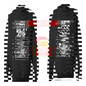 Arson Ginger Jailhouse Christmas Gingerbread Holiday Pajamas Sweatshirt | Mazezy