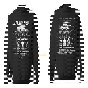 Artemis 2 Astronaut Moon Landing Sweatshirt - Monsterry