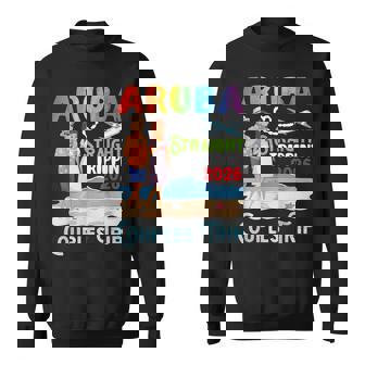 Aruba Straight Trippin Couples Trip 2026 Vacation Beach Sweatshirt Unisex | Mazezy