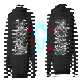 Astronaut Jellyfish Outer Space Explorer Galaxy Science Men Sweatshirt Unisex | Mazezy