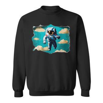 Astronauta Divertida Y Originalolando Entre Nubes Camisa de entrenamiento - Regaloses