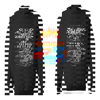 Auntie Of The Birthday Boy Race Car Birthday Party Racing Sweatshirt | Seseable FR