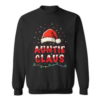 Auntie Claus Christmas Santa Hat Family Holiday Sweatshirt | Seseable UK