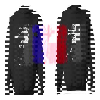 Australia Tonga Half Flag Australian Tongan Heritage Sweatshirt Unisex | Mazezy