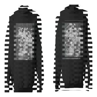 Australian Shepherd Selfie Ghost Halloween Sweatshirt Unisex | Mazezy