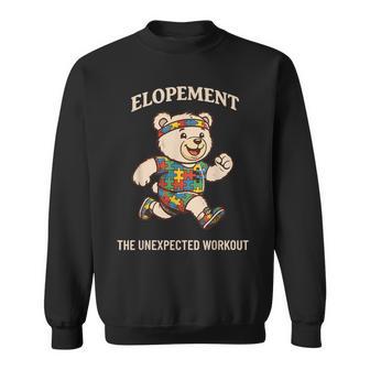 Autism Neurodiversity Bear Elopement The Unexpected Workout Sweatshirt - Monsterry