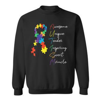 Autismo Conciencia Rompecabezas Cinta Orgulloso Autista Mamá Papá Camisa de entrenamiento - Regaloses