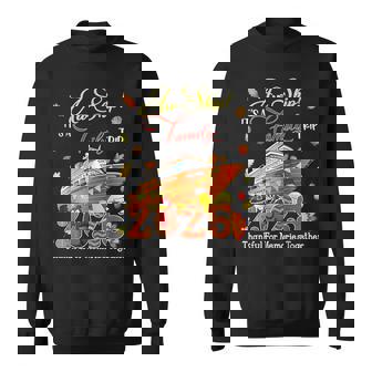 Aw Ship It's A Family Trip 2025 Happy Thanksgiving Outfit Sweatshirt - Thegiftio