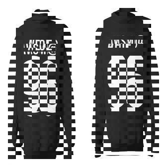 Awesome At 96 面白い96歳の誕生日のお祝いに 長袖tシャツ スウェットシャツ - Kawaiitshirt