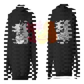 Axolotl And Capybara Eating Ramen Sweatshirt | Seseable CA