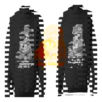 Baby Monkey Named Punchtay With Me パンチ メンズ レディース キッズ 男の子 スウェットシャツ - Kawaiitshirt