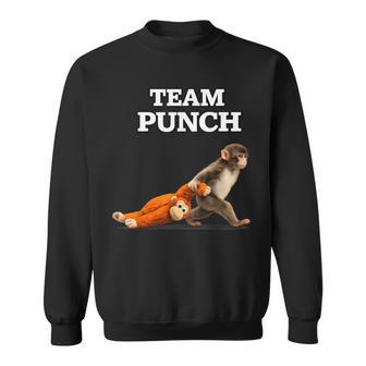 Baby Monkey Punch Meme Team Punch 2026 Sweatshirt | Seseable CA