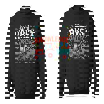 Back To School Teacher Farming Tractor Farmer Kids 100th Day Sweatshirt Unisex | Mazezy