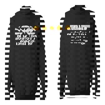 Bad Day To Be A Deviled Egg Thanksgiving Holiday Sweatshirt | Mazezy