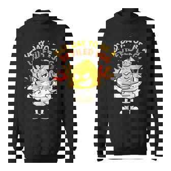 Bad Day To Be A Deviled Egg Thanksgiving Dinner Family Sweatshirt Unisex | Mazezy