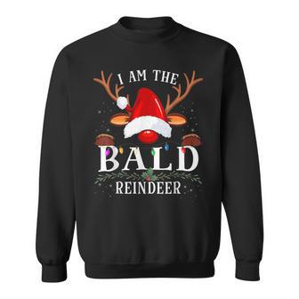 I Am The Bald Reindeer Christmas Family Sweatshirt - Thegiftio UK
