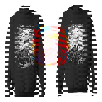 Bandera De Estados Unidos Águila Calva Bandera Americana Camisa de entrenamiento - Regaloses