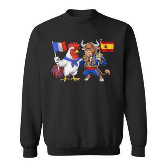 Bandera Francia España Raíces Francesas Herencia Española Camisa de entrenamiento - Regaloses