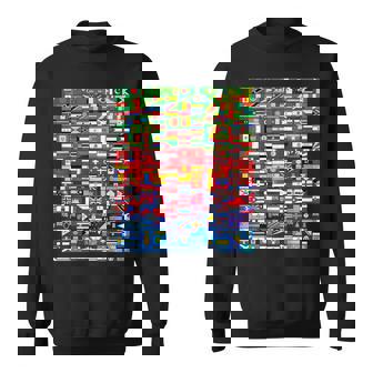 Banderas Del Mundo En Gradación De Color Banderas Nacionales Camisa de entrenamiento - Regaloses