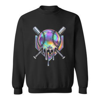 Baseball Drip For Boys Ice Cream Dripping Baseball Sweatshirt | Mazezy