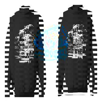 Baseball Drip Ice Cream Sprinkles Baseball Glove Drippy Sweatshirt - Monsterry