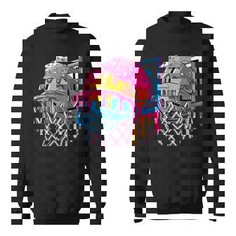 Basketball Player Ice Cream Basketball Hoop Drip Sweatshirt - Thegiftio