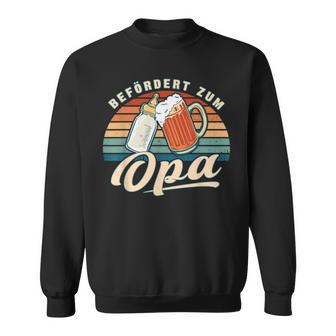 Befördert Zum Opa Babyerkünden Du Wirst Opa Sweatshirt - Geschenkecke