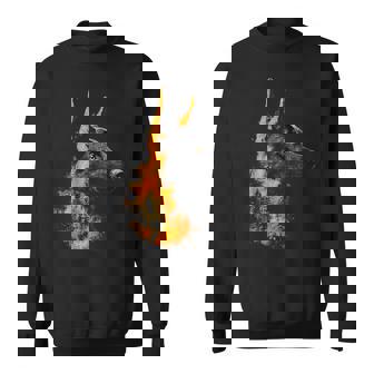 Belgian Malinois Dog Motif Pet Illustration Belgian Malinois Sweatshirt | Mazezy