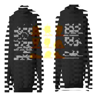 Bell Pepper Doing Yoga Vegan Kawaii Zen Sweatshirt Unisex | Mazezy