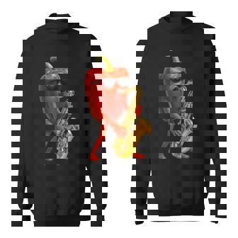 Bell Pepper Saxophone Tank Top Sweatshirt Unisex | Mazezy