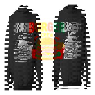 Berger Crew Hamburger Cheeseburger Fast Food Lovers スウェットシャツ - Kawaiitshirt