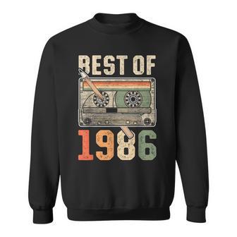 Best Of 1986 Antiguo Cassette 40 Cumpleaños Retro Camisa de entrenamiento - Regaloses