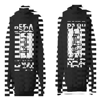 Best Dad By Bar For Disc Golf Lovers Father's Day Sweatshirt Unisex | Mazezy