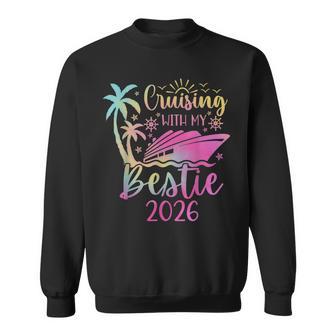 Besties Cruise Trip Matching Cruising With My Bestie 2026 Sweatshirt - Thegiftio UK