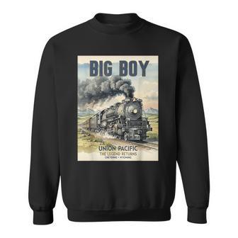 Big Boys Union Pacific Legend Comes Back Cheyenne Train Sweatshirt | Mazezy