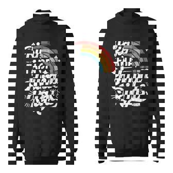 Big Fan Of Human Rights Social Justice Equality LGBT Gay Sweatshirt Unisex | Mazezy