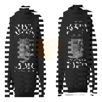 Big Floppa カラカルキャットミーム Raise A Floppa 長袖tシャツ スウェットシャツ - Kawaiitshirt