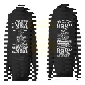 Biker Grandad Much Cooler Best Grandpa Ever Motorbike Dad Sweatshirt Unisex | Mazezy