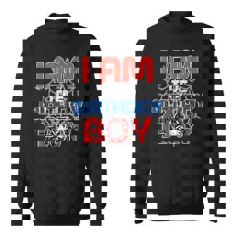 I Am The Birthday Boy Spider Party Family Matching Boys Kids Sweatshirt Unisex | Mazezy