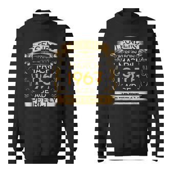 Birthday Legends Were Born Ins March 1967 スウェットシャツ - Kawaiitshirt