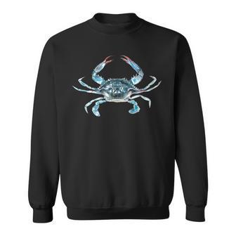 Blue Crab Portrait Sweatshirt - Thegiftio UK